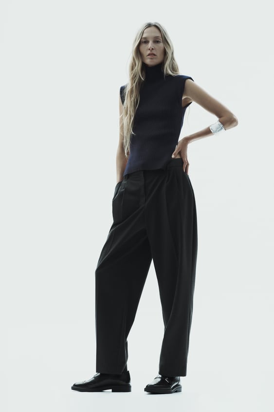 Darted Flannel Trousers