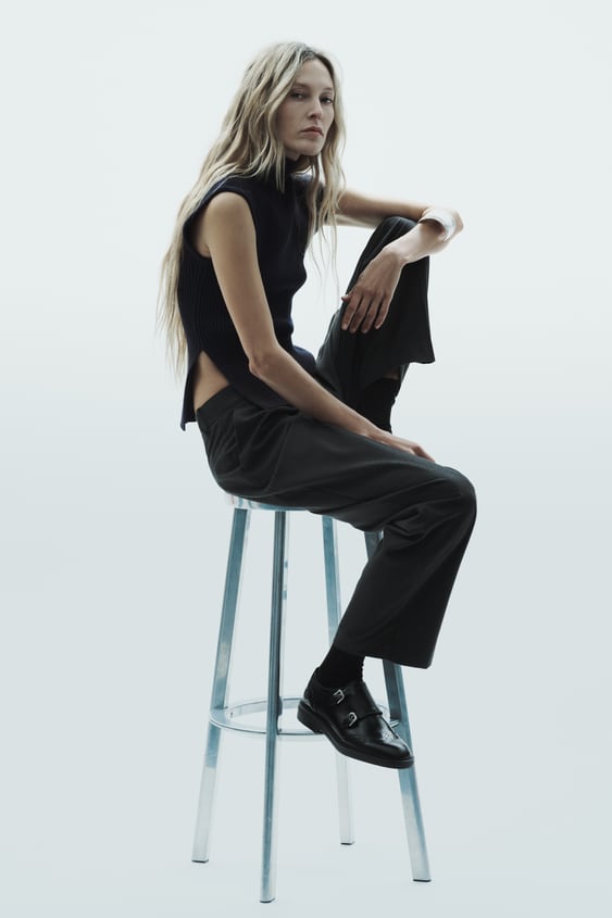 Darted Flannel Trousers