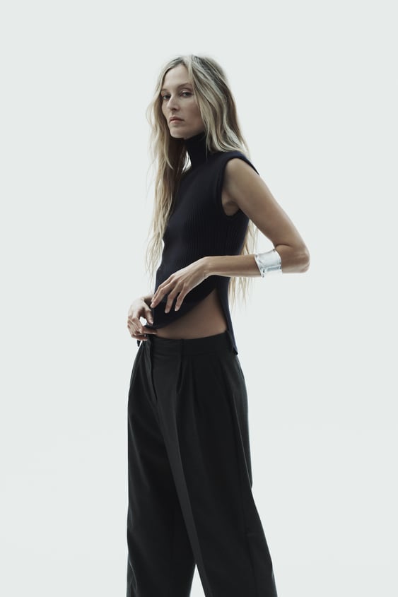 Darted Flannel Trousers