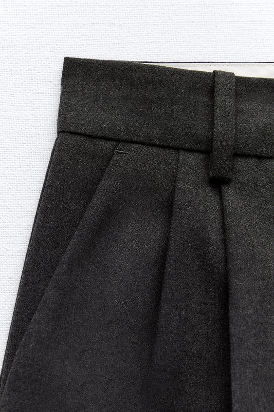 Darted Flannel Trousers