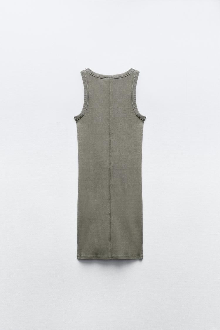 Faded Ribbed Dress
