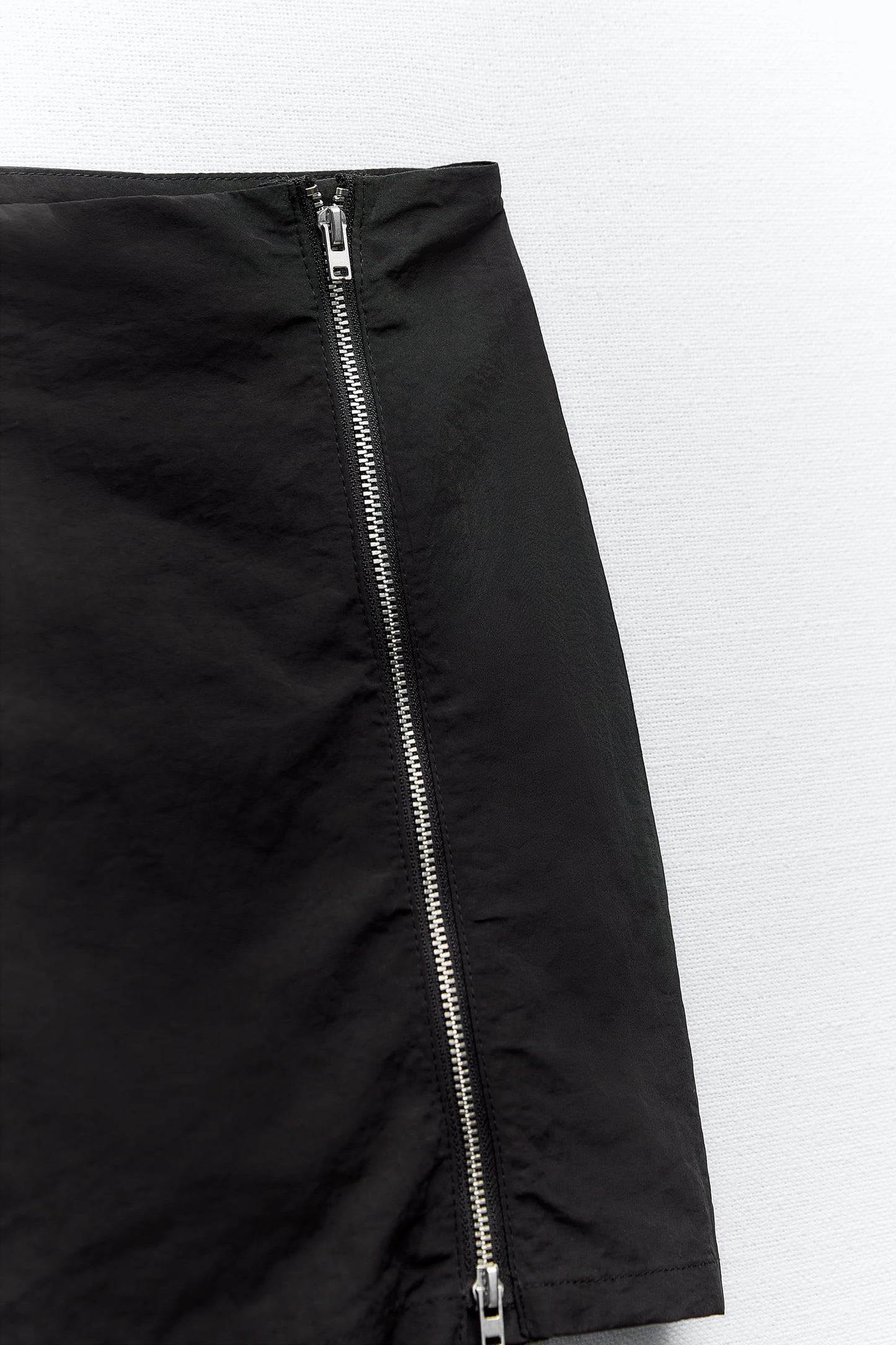 Side Zip Mini Skirt