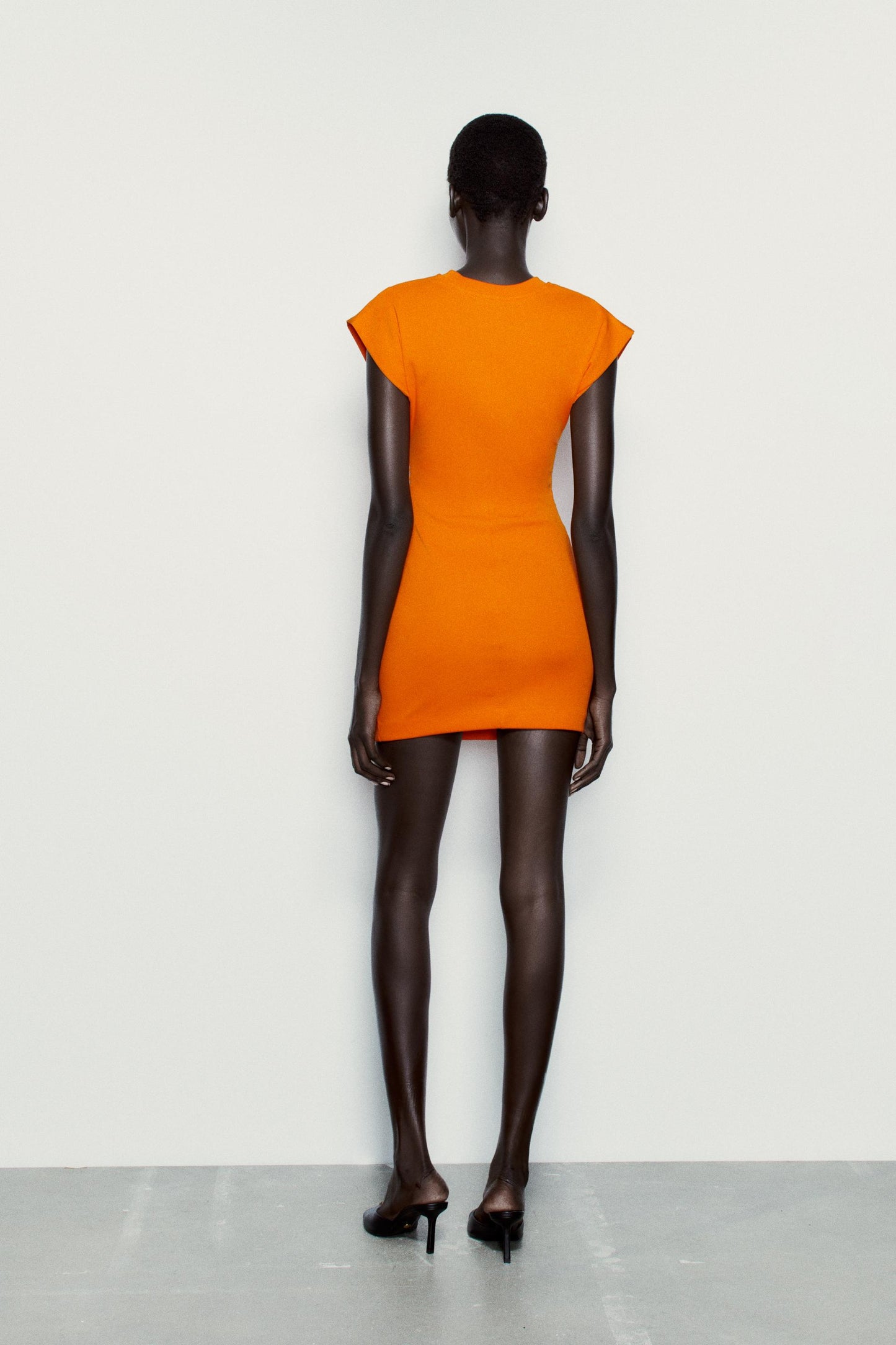 Fitted Knit Gathered Dress