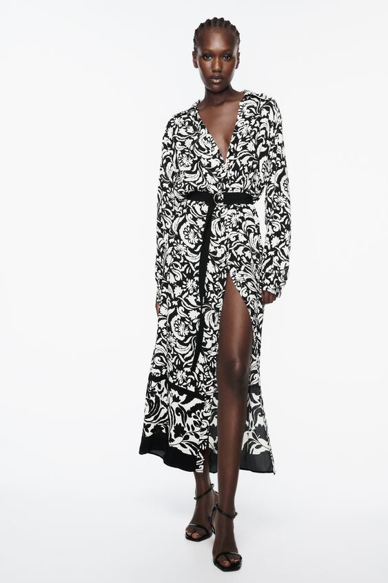 Print Shirt Dress
