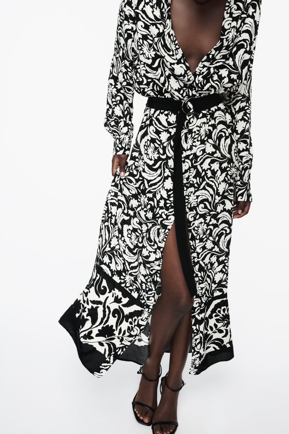Print Shirt Dress