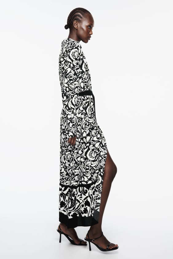 Print Shirt Dress