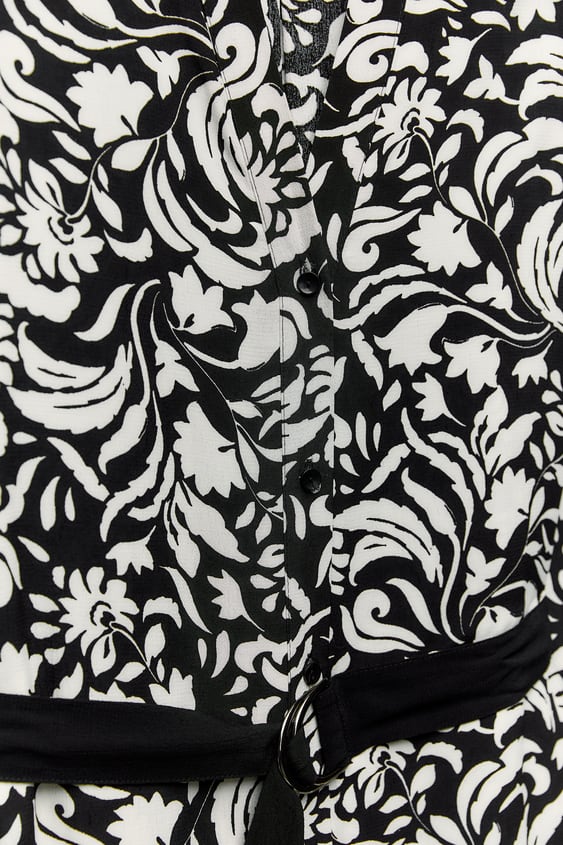 Print Shirt Dress