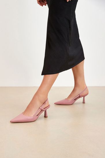 Forever Comfort Point Toe Slingback Shoes