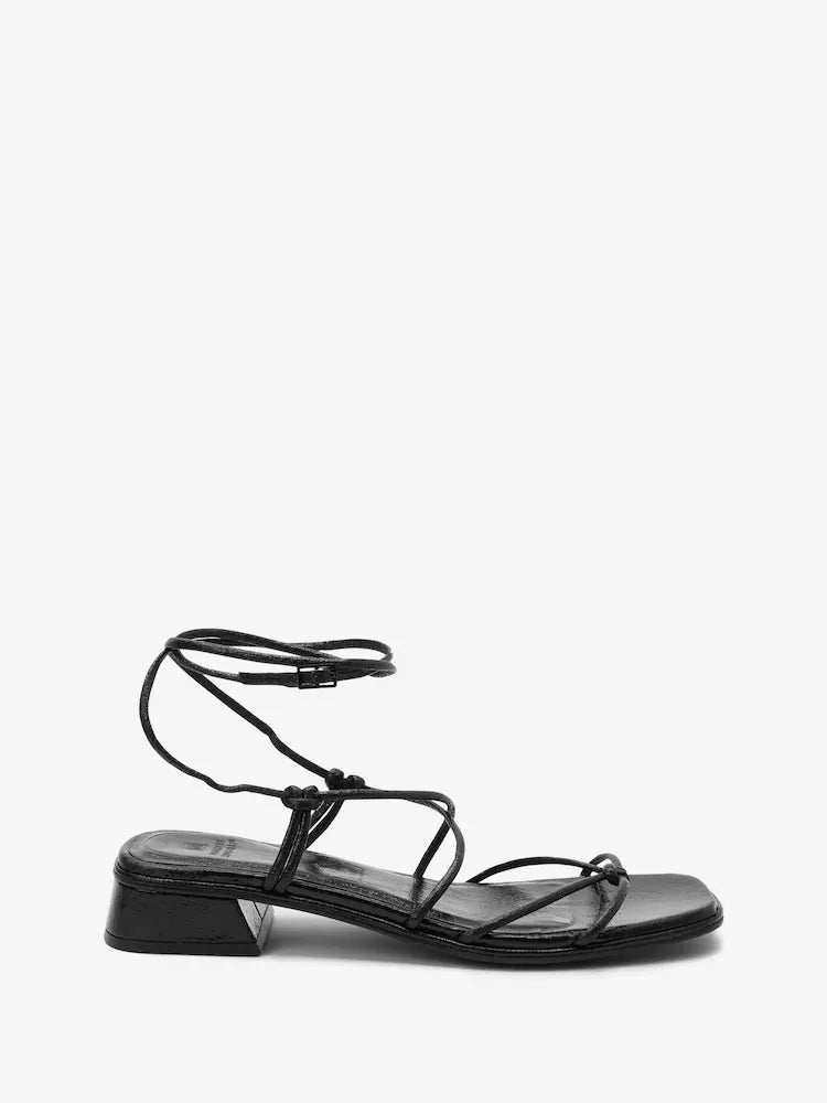 Forever Comfort Knot Detail Ankle Strap Sandals