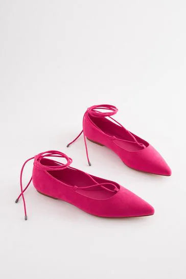 Forever Comfort® Point Toe Ankle Tie Shoes