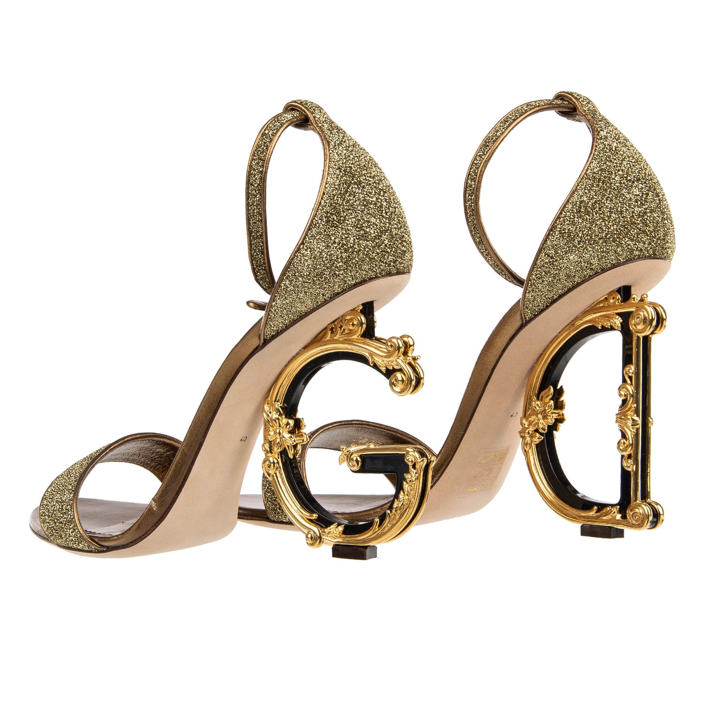 DG Logo Sculpted High Heel Sandals