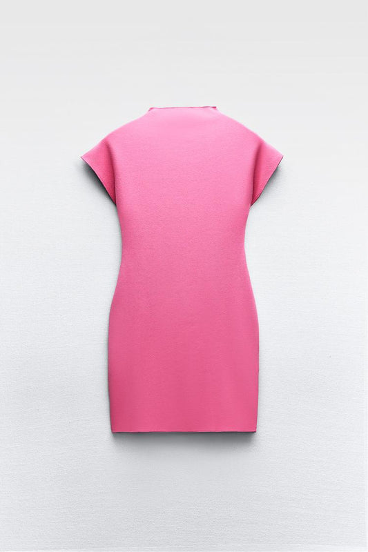 Short Stretch Knit Dress