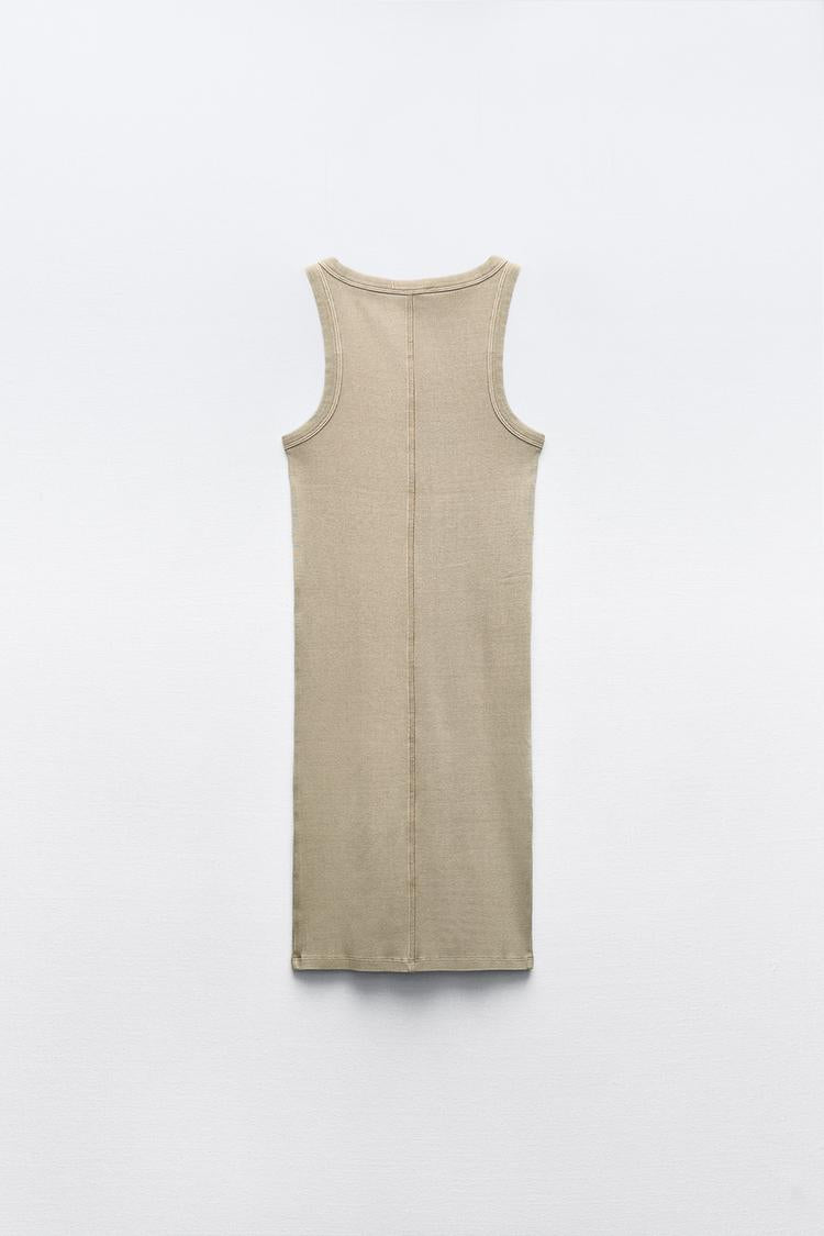 Faded Ribbed Dress