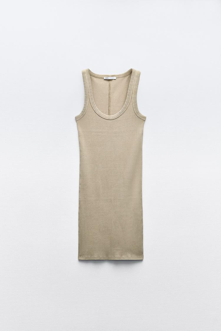 Faded Ribbed Dress