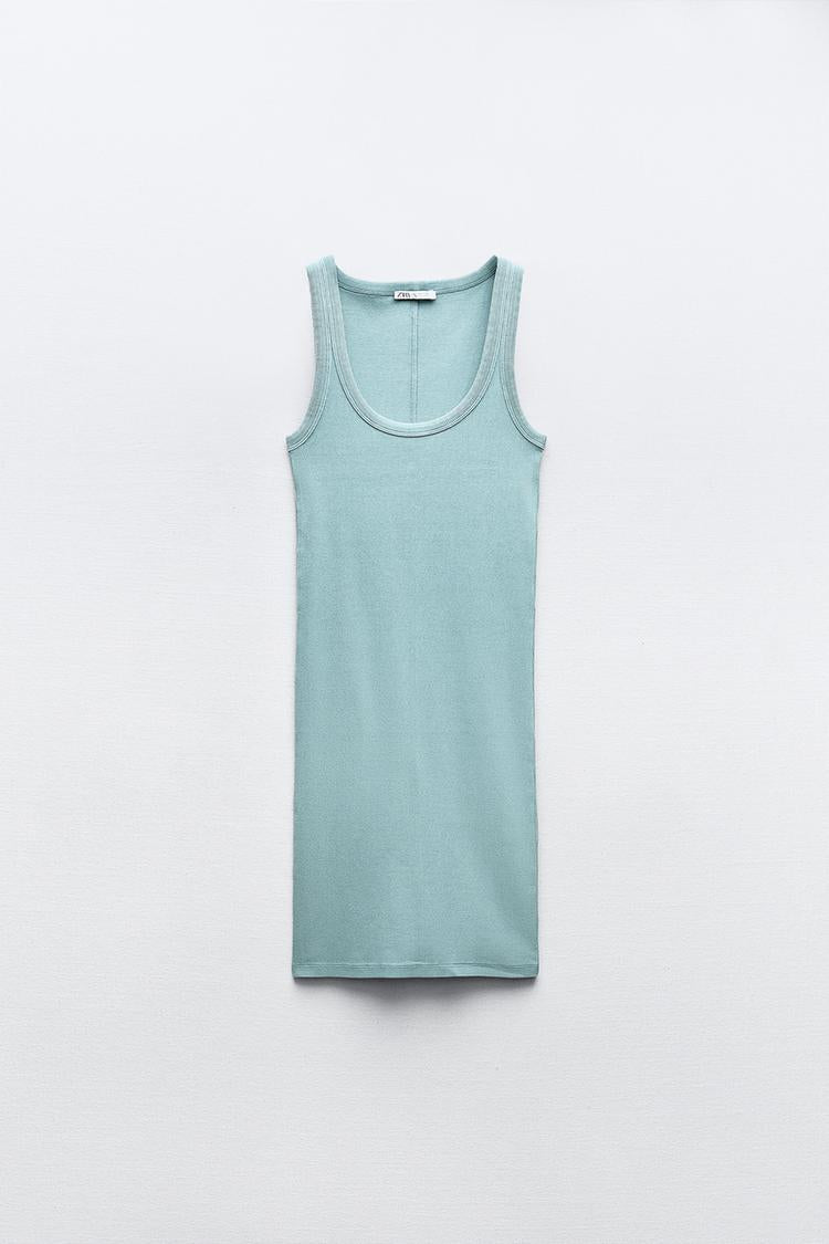 Faded Ribbed Dress