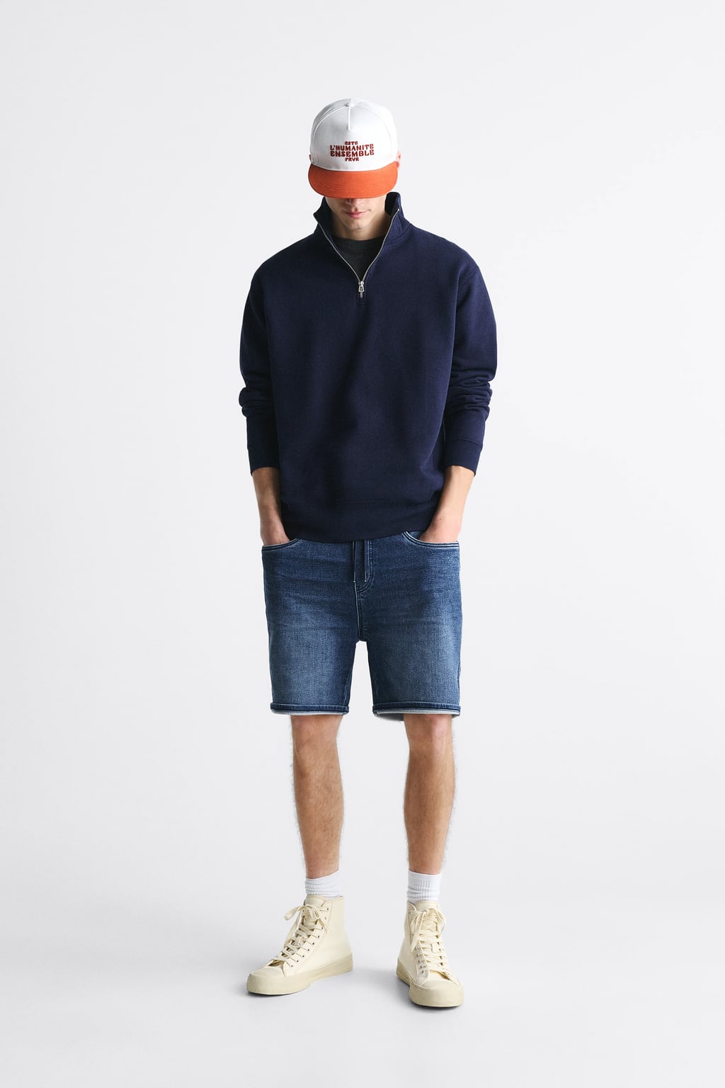 Soft Denim Bermuda Shorts