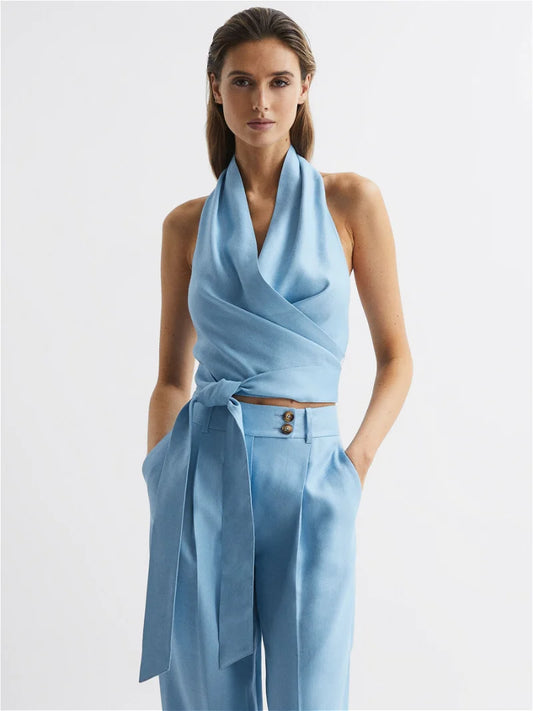 Hollie Cowl Halter Top