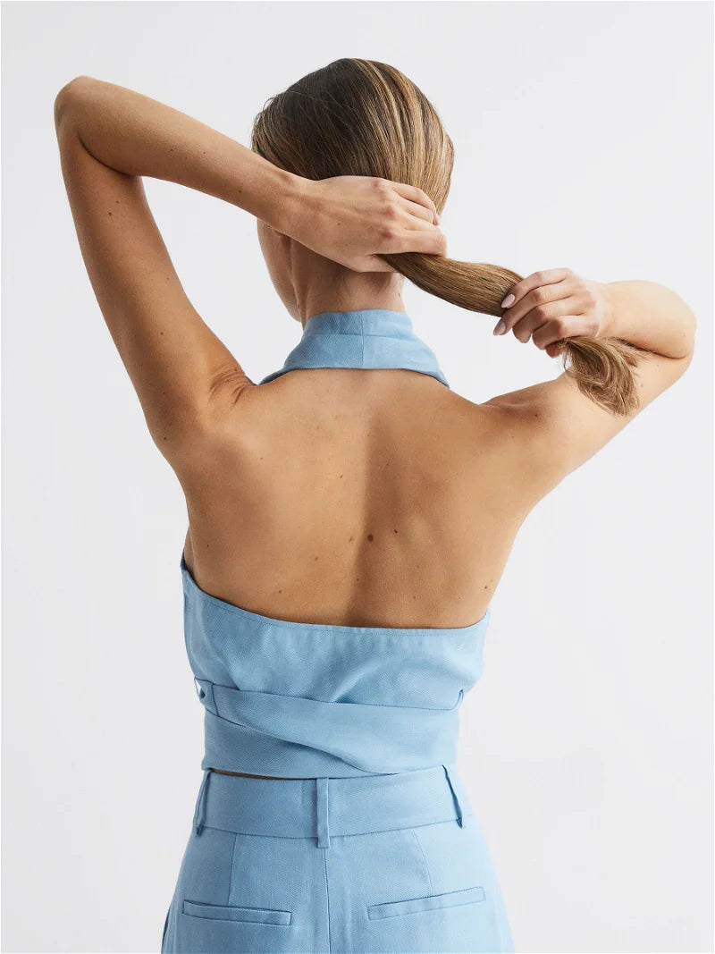 Hollie Cowl Halter Top