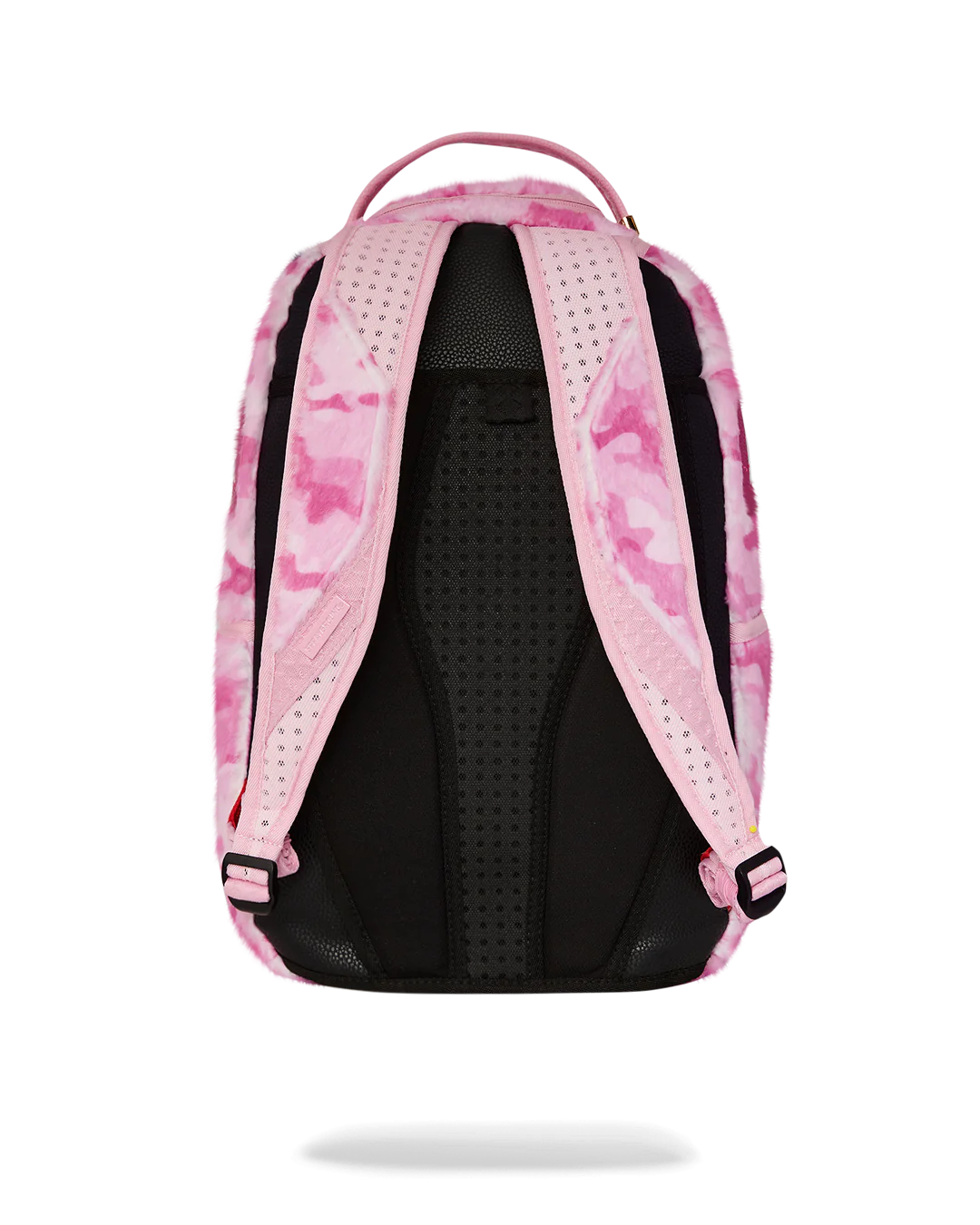 Pink Camo Faux Fur Backpack