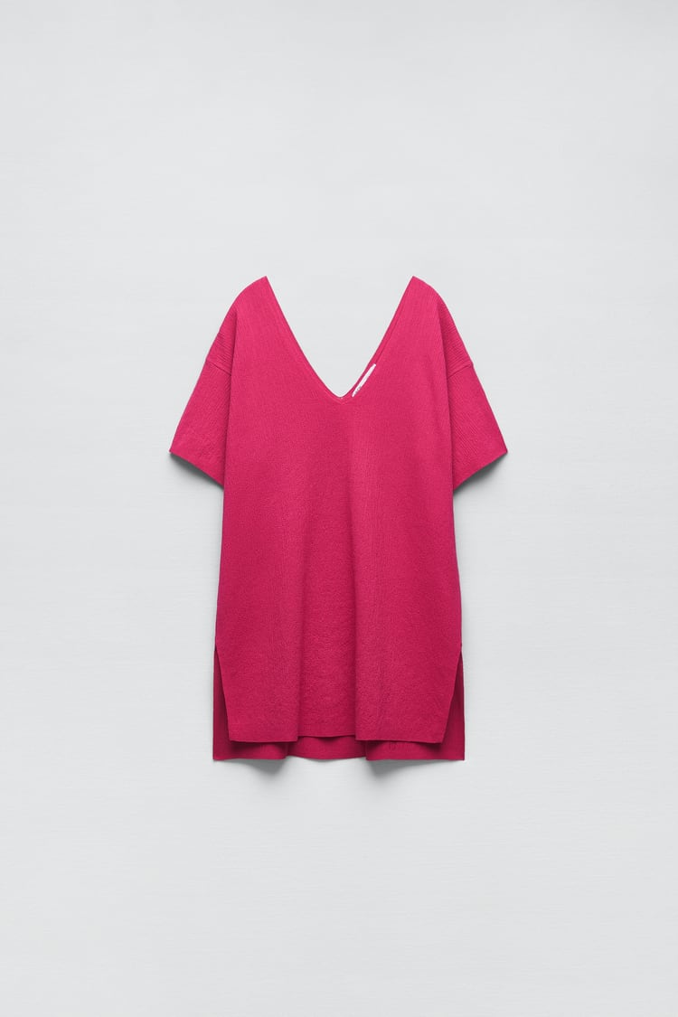 Short Sleeve Knit Tunic