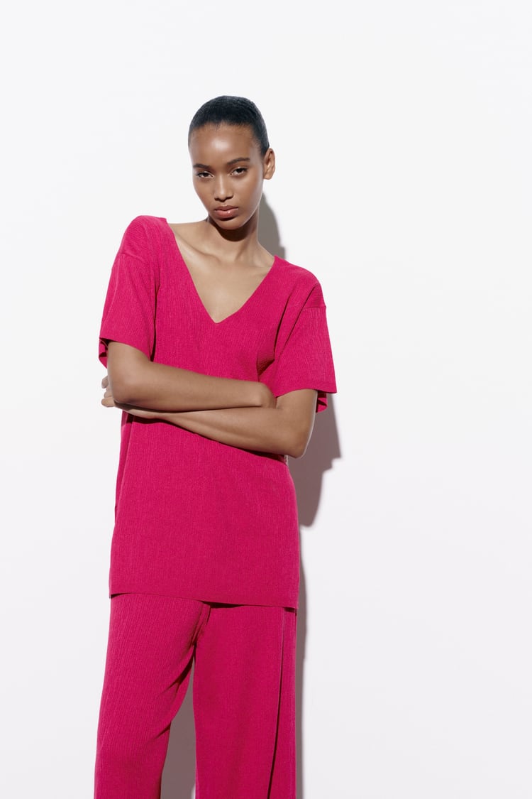 Short Sleeve Knit Tunic