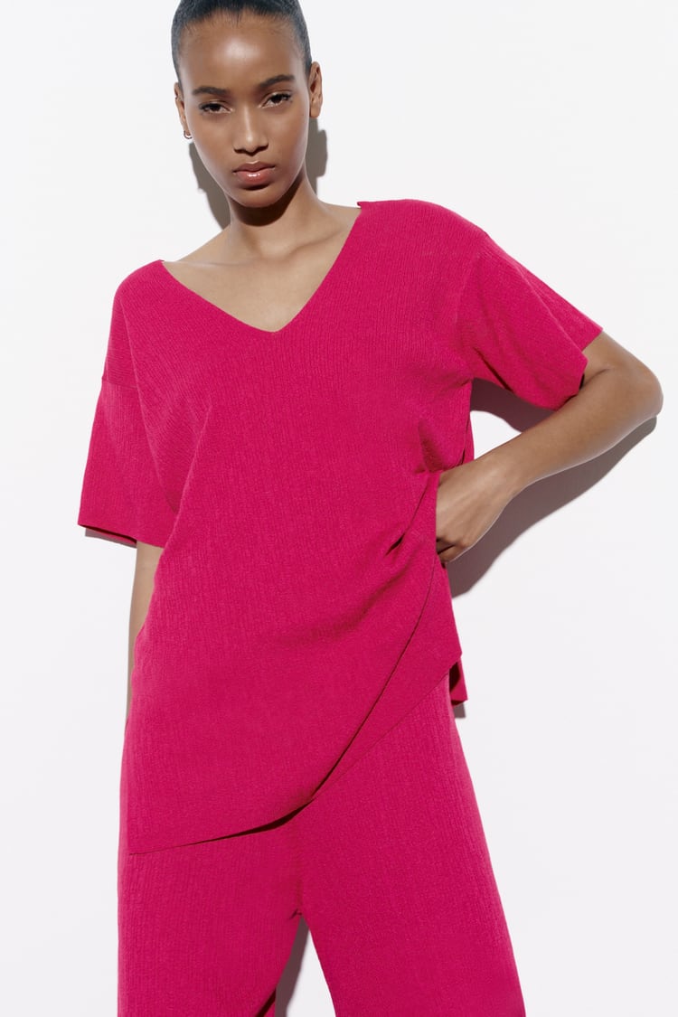 Short Sleeve Knit Tunic