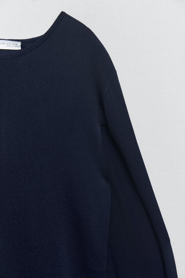 Knit Dress With Cape Detail
