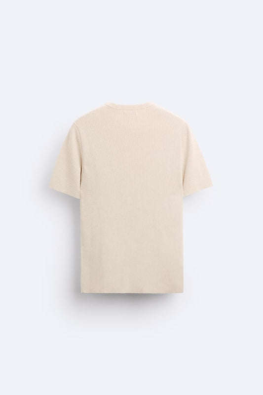 Muscle Fit Knit T-Shirt