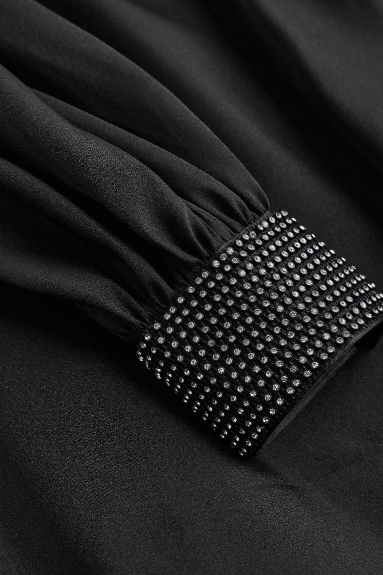 Rhinestone-Embellished Dress