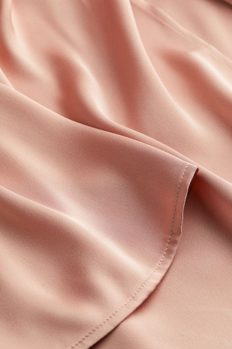 Satin Wrap Dress