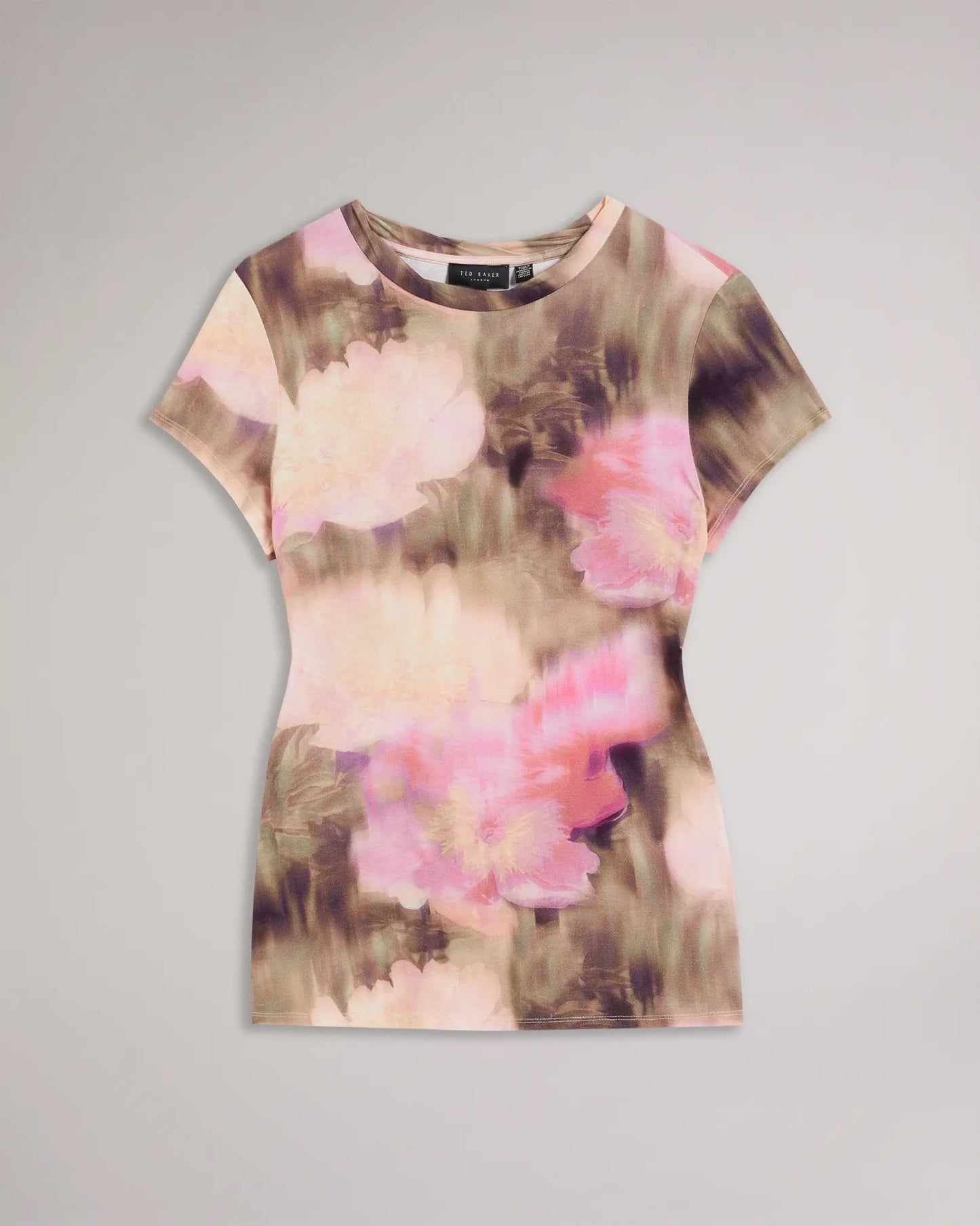 Yazmean Printed Fitted T-Shirt