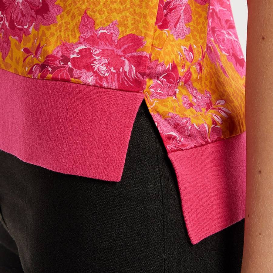 Metropolis Bright Printed Sleeveless Top