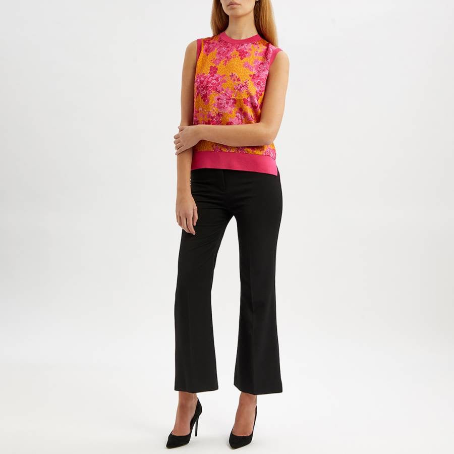 Metropolis Bright Printed Sleeveless Top