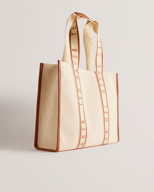 Branded Webbing Canvas Tote Bag
