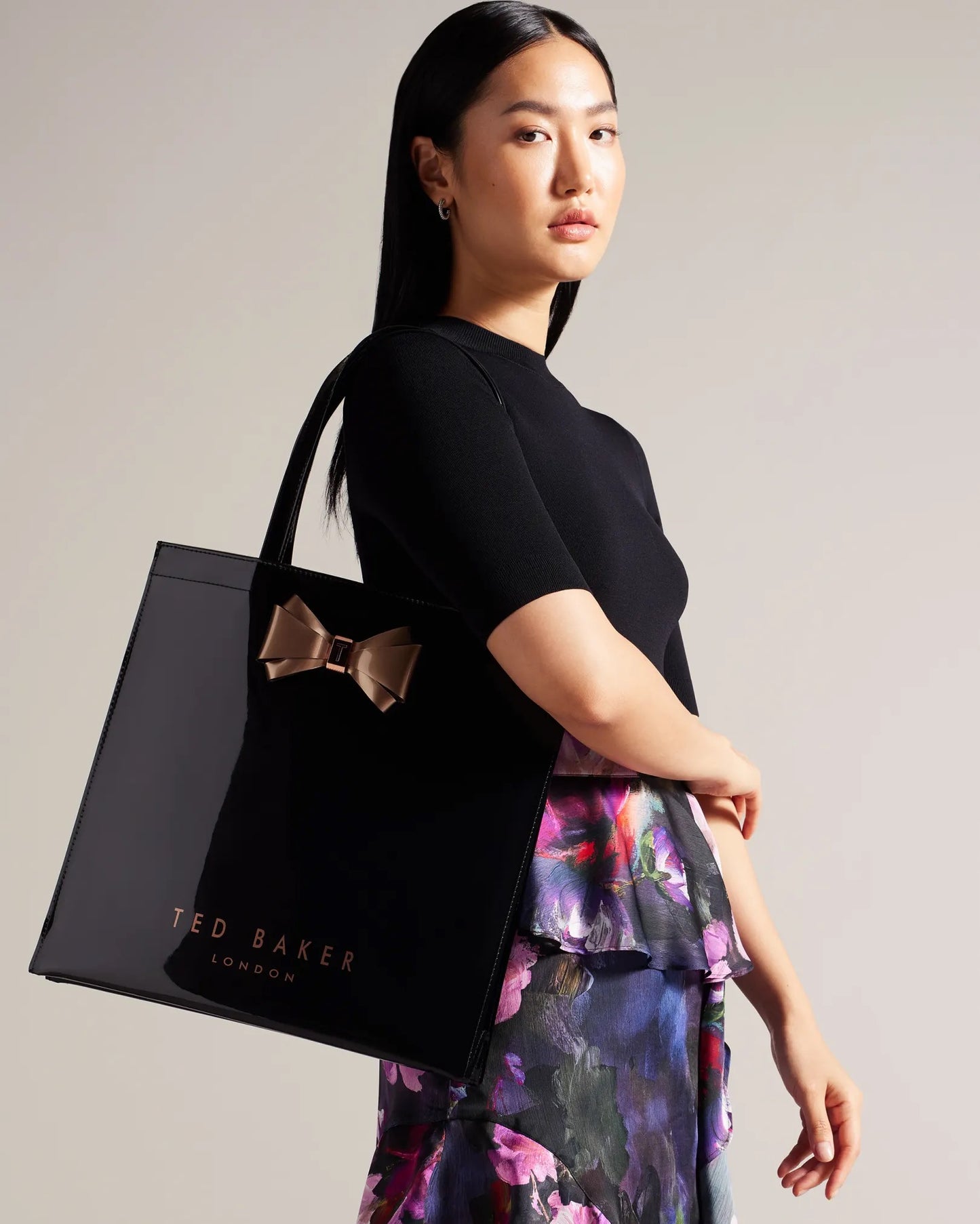 Plain Bow Large Icon Bag