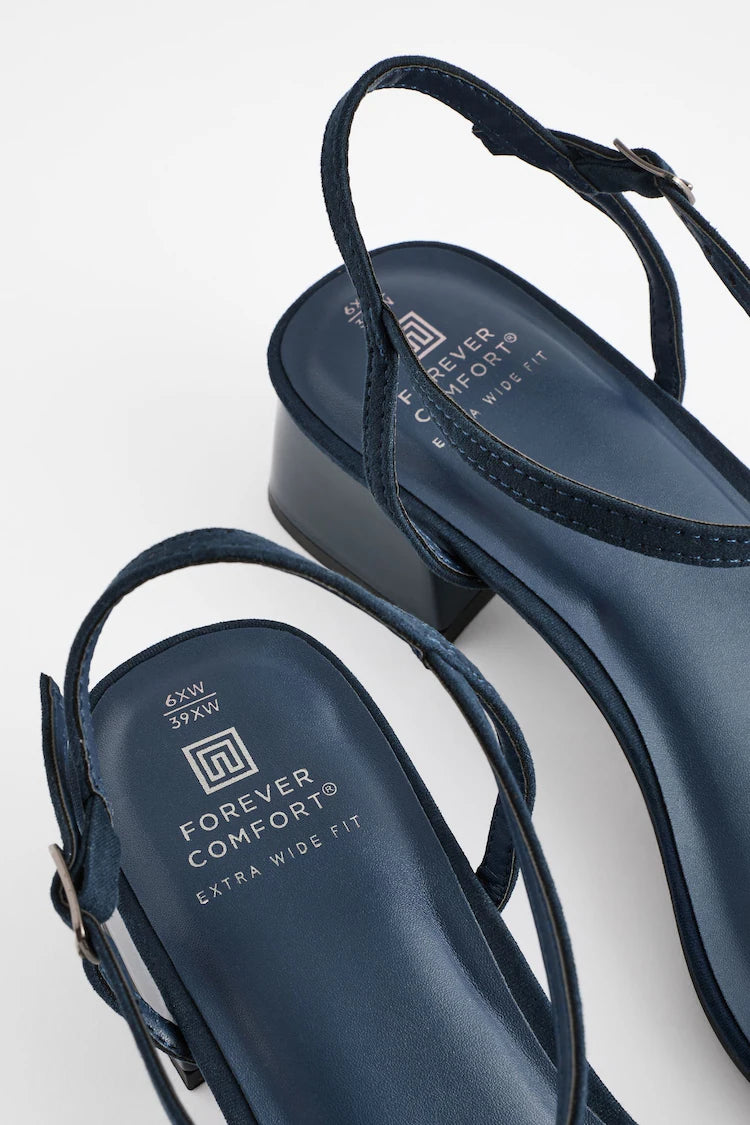 Extra Wide Fit Forever Comfort® Low Heel Sandals