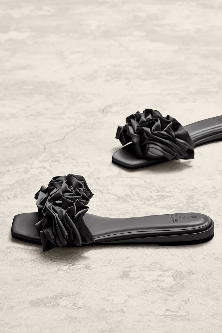 Forever Comfort® Ruffle Mules