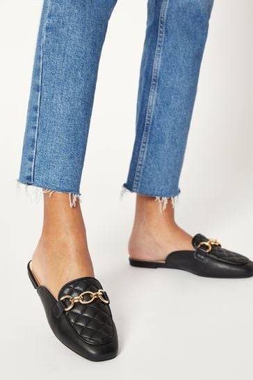 Lispy Chain Mule Flat Loafer