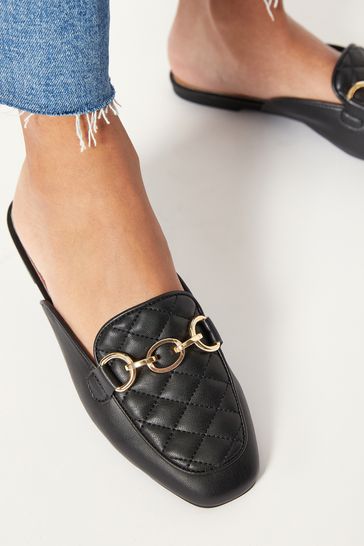 Lispy Chain Mule Flat Loafer