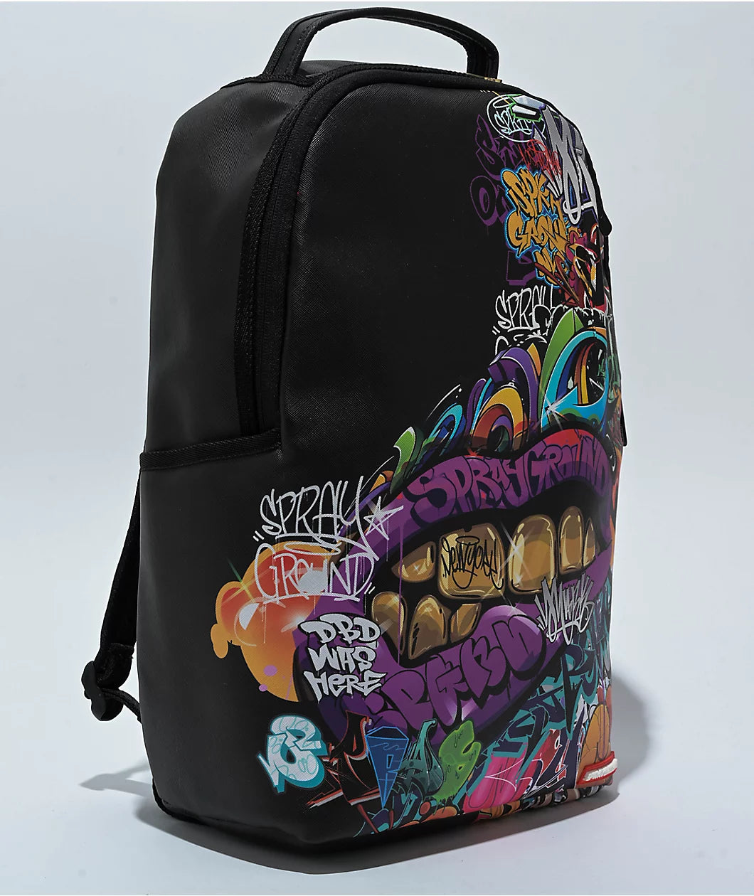 Half Graffiti Black Backpack
