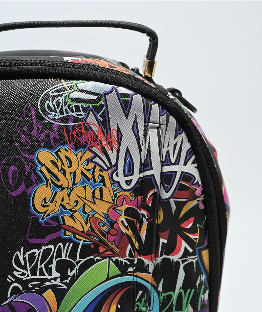 Half Graffiti Black Backpack
