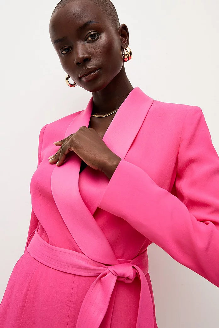 Tailored Tuxedo Wrap Playsuit