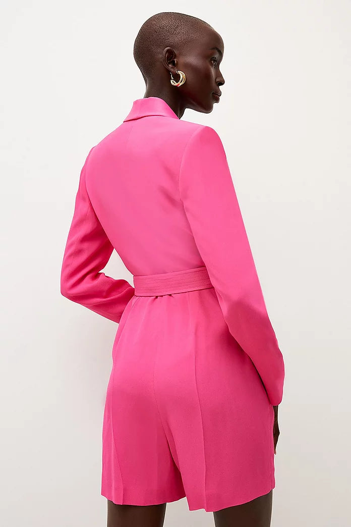 Tailored Tuxedo Wrap Playsuit