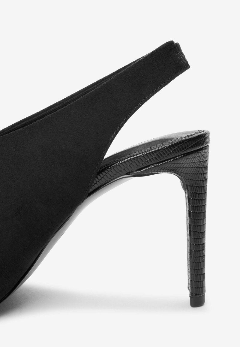 High Heel Slingback Shoe Boots