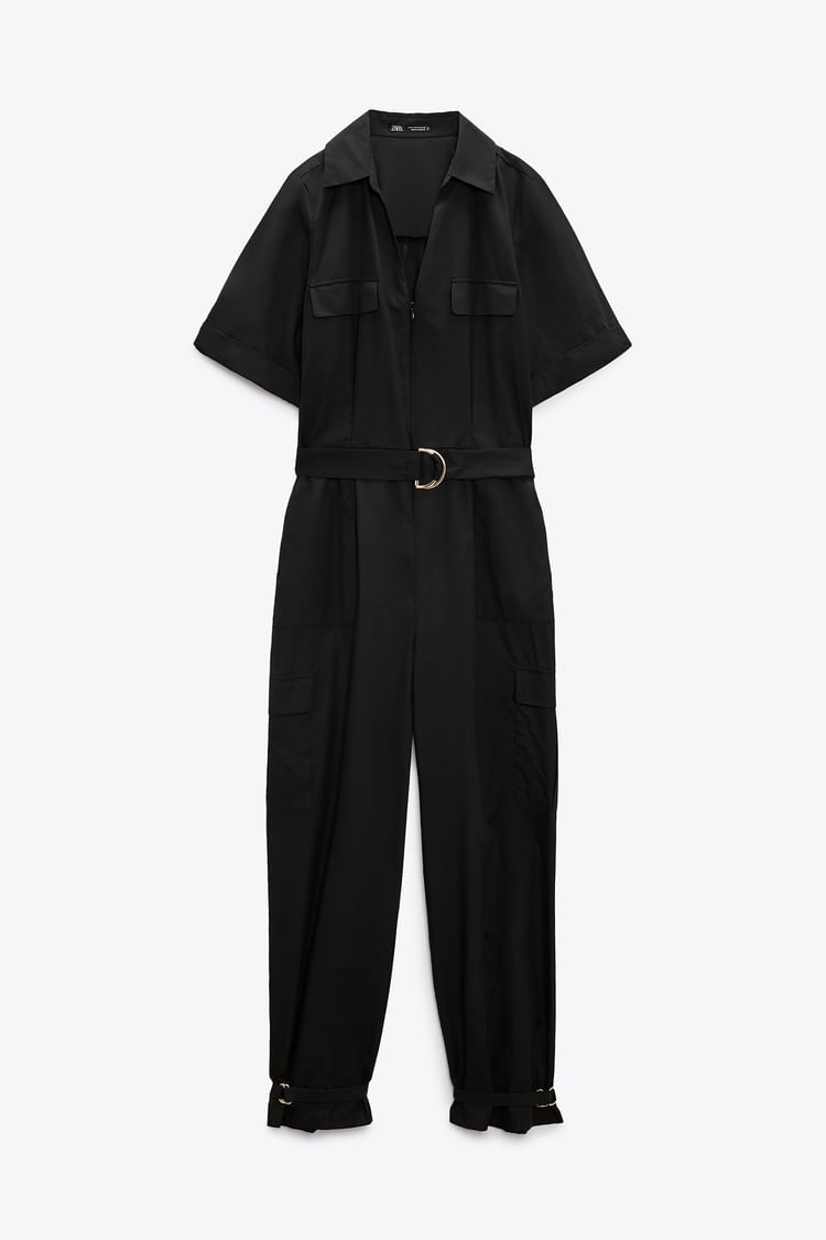Poplin Cargo Jumpsuit