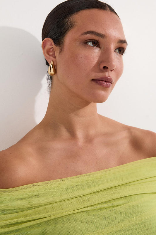 Ombre Jersey Mesh Bardot Bodysuit