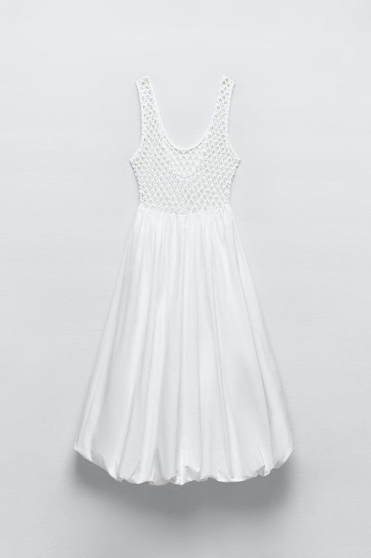 Combination Mesh Dress