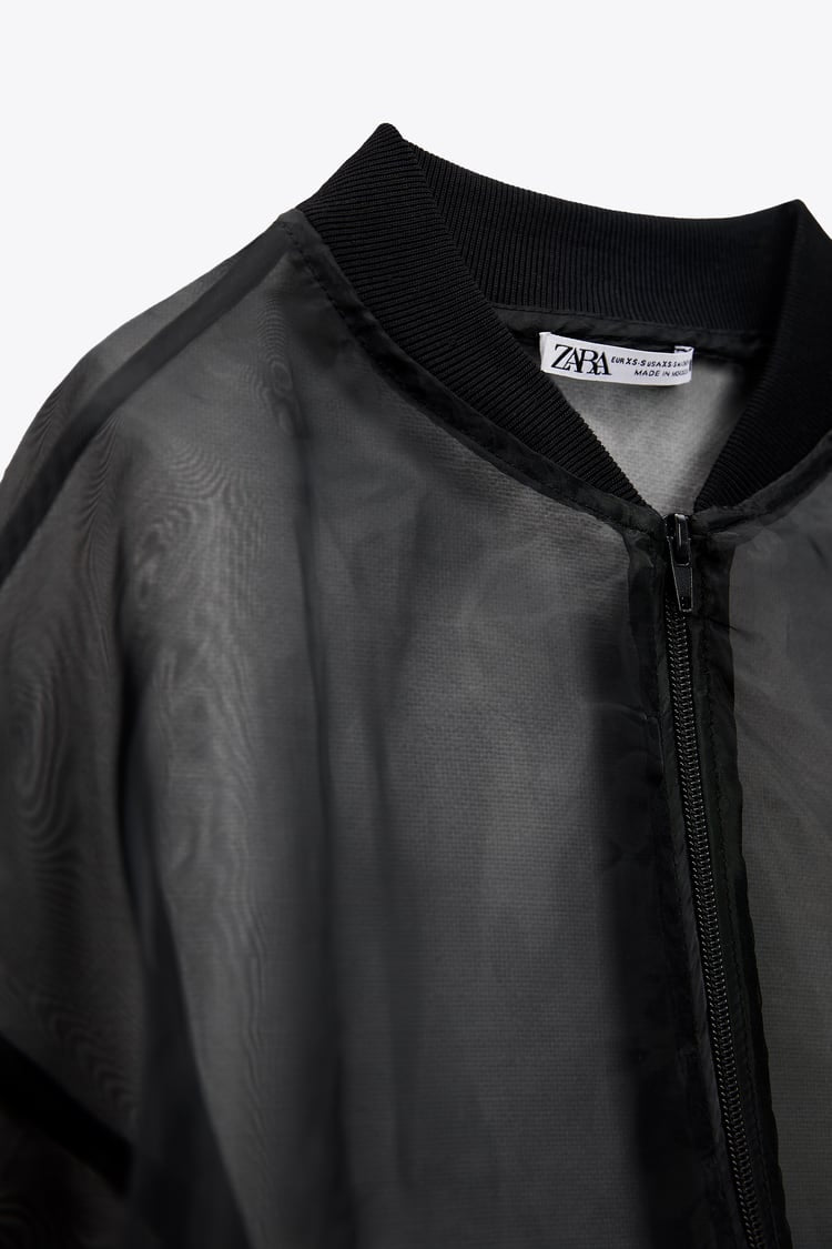Organza Bomber Jacket
