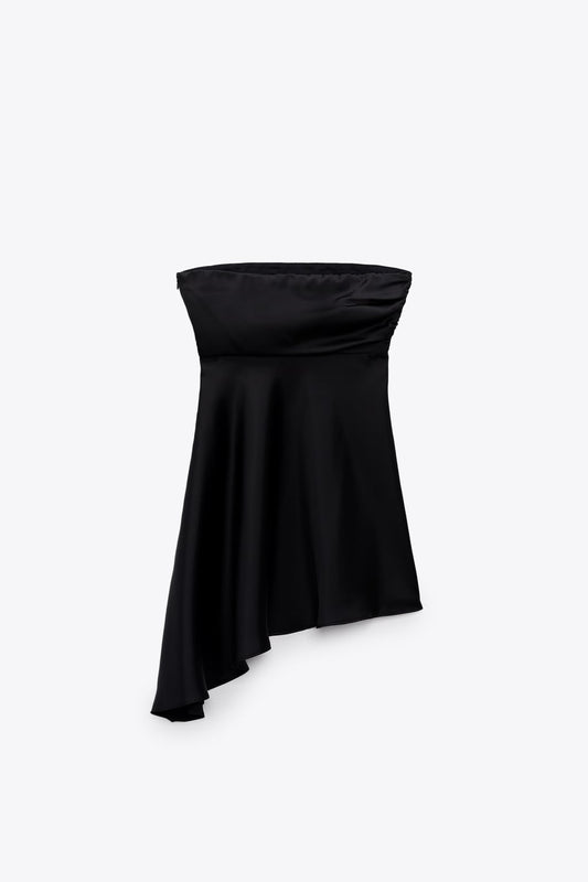 Satin Strapless Dress