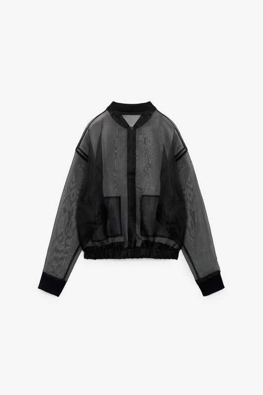 Organza Bomber Jacket